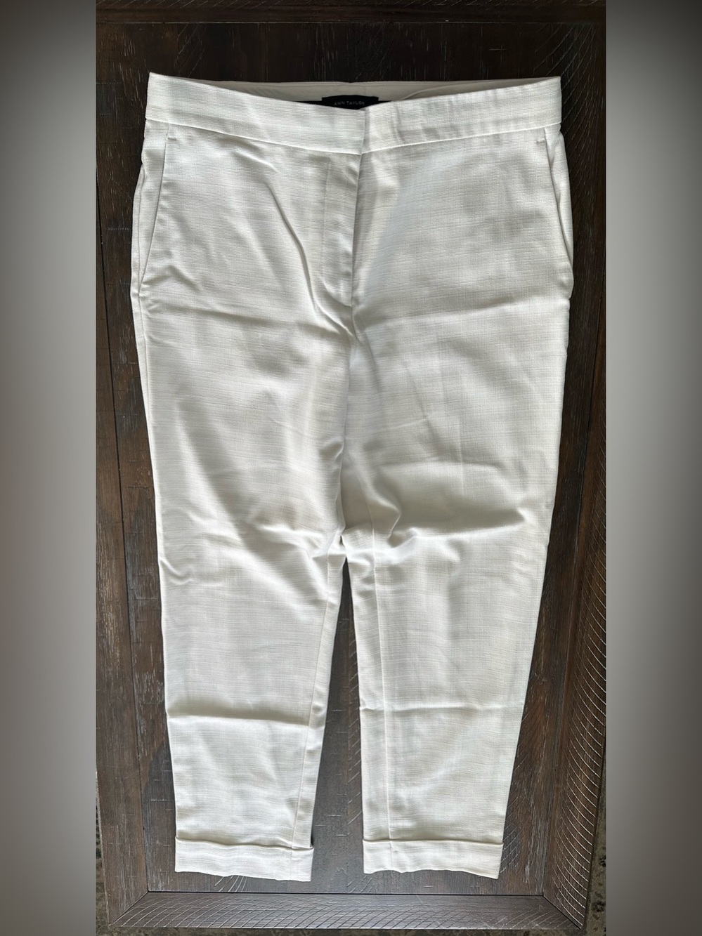 Ann Taylor Women's Cream Dress Pants - Size 8